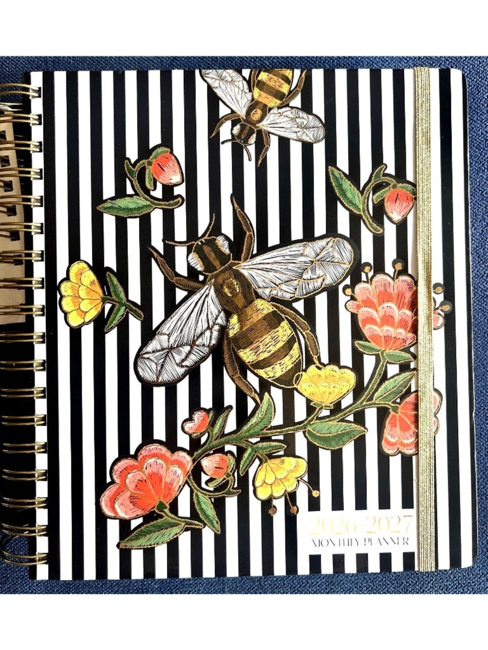 BEE & FLOWER 17 Month 2026-2027 Planner Month Day Week Organizer Planning Note